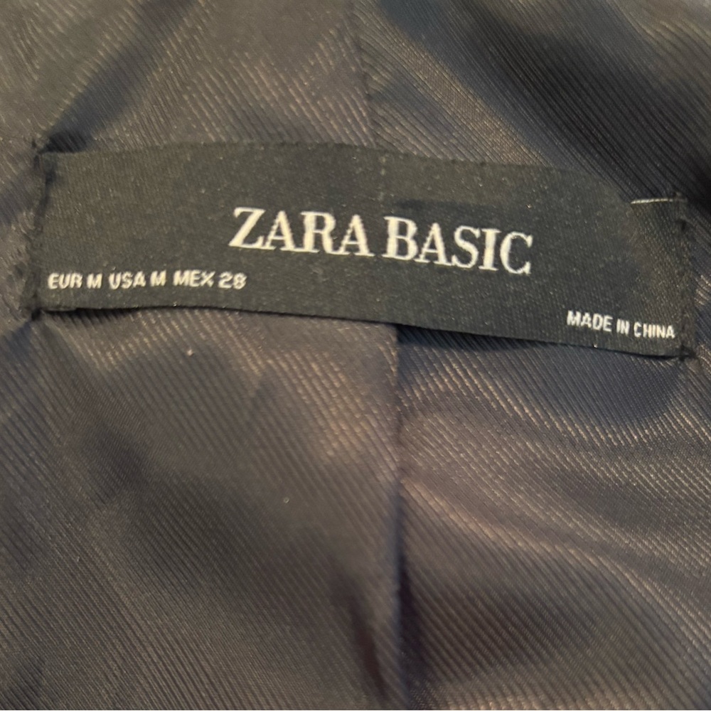 Zara NWOT Snake Motto Jacket faux size medium - Picture 11 of 11